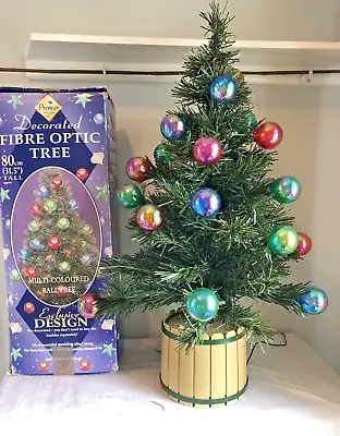 £25 • Buy Premier Vintage Decorated Fibre Optic Ball Christmas Tree Ornament Decoration