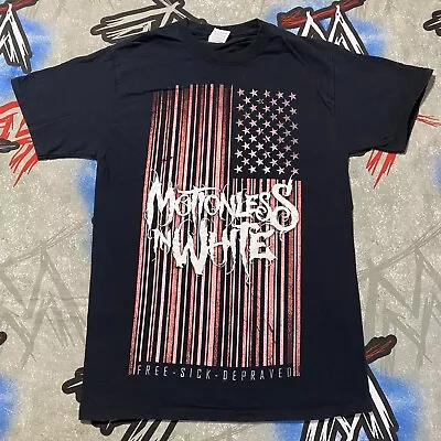 Motionless In White Free Sick Depraved USA Flag Men's S T-Shirt • $19.99