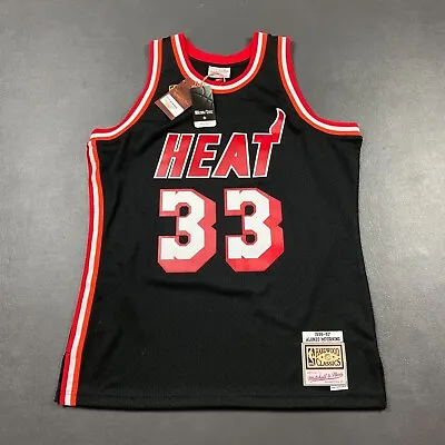 100% Authentic Alonzo Mourning Mitchell Ness 96 97 Heat Jersey Size 44 L Mens • $125