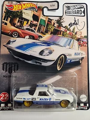 Hot Wheels Premium Boulevard Mad Mike 1968 Mazda Cosmo Sport 1:64 NIP #22 • $8.50