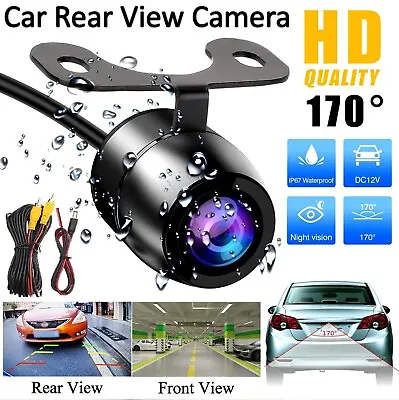 Car 170° Reverse Camera Waterproof Rear View Back Up Parking IR Night Vision AUS • $21.49