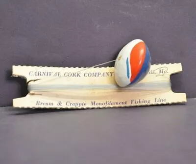 Carnival Cork Company Float Fishing Line Card St Louis MO Patriotic Vintage NOS • $11.24