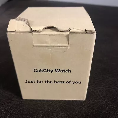 CakCity Watch 12 Digit LCD Display Men’s Wrist Watch WR50m Black NEW • $21.99