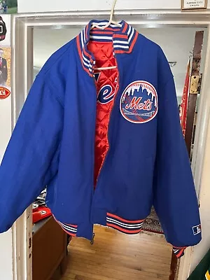 Mitchell & Ness New York Mets Reversible Wool Bomber Jacket Xl • $99