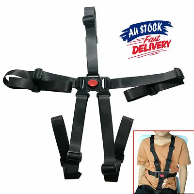 $12.98 • Buy 5 Point Chair High Safe Strap Harness Buggy Baby Car Children Pram Stroller Belt