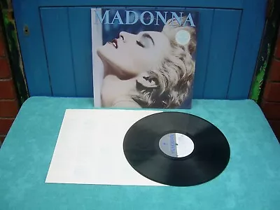 £5 • Buy Madonna True Blue Vinyl LP 1986 With Insert, Custom Labels Play Tested Very Good
