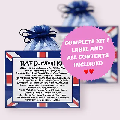 RAF Survival Kit ~ Fun Novelty Gift & Greetings Card Alternative / Good Luck • £6.75