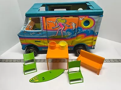 Vintage Barbie Beach Bus Surfer Camper 1973 Mattel W/Accessories • $16.99