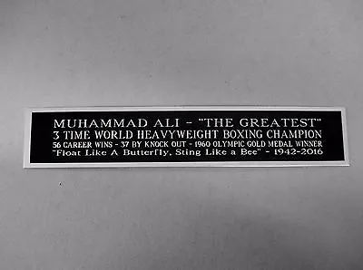 Muhammad Ali Nameplate For A Signed Boxing Glove Case Trunks Or Photo 1.5 X 6 • $6.50