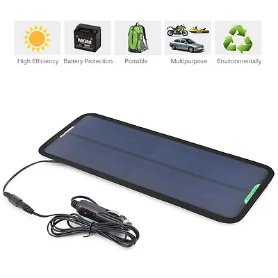 $39.99 • Buy 18V 7.5W Portable Solar Panel Power Battery Charger Trickle Maintainer Boat Car