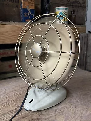 Vintage￼ 8” 4 Blade Desk Table Fan Metal Industrial Decor￼ Works • $39.99