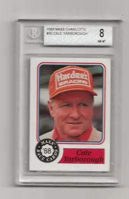 1988 Maxx Charlotte Nascar Race Cards #90 Cale Yarborough RC Rookie BGS 8 NM-MT • $19.99