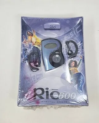 Rio 600 Vintage Digital Audio Media Player Blue/Purple 32MB SEALED • $50