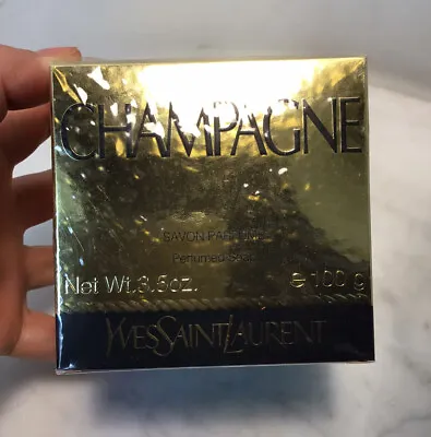 Vintage YVES SAINT LAURENT Savon Parfumerie Perfumed Soap 3.5 Oz 100g New Sealed • £52.26