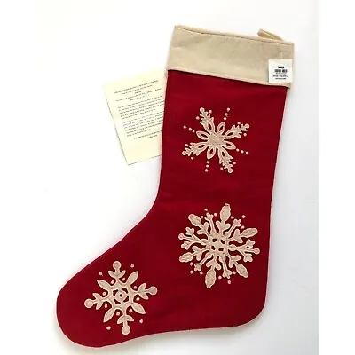 MMA Metropolitan Museum Of Art Wool Christmas Holiday Stocking Snowflakes New • $24.95