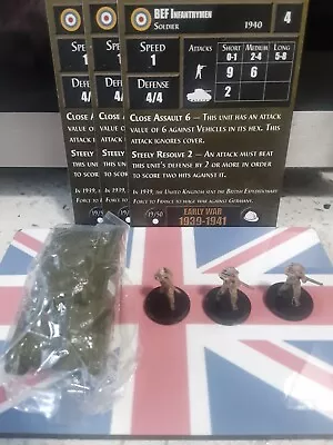 Axis And Allies Miniatures - British Matilda II Tank & BEF Infantry • $25