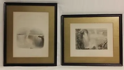 Niagara Falls Prints W.H. Bartlett Steel Engravings Antique 1800's PAIR • $175