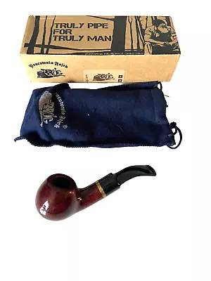 Mr. Brog New Handmade Tobacco Briar Pipe 81 Full Bent Maestro Mahogany In Box • $75