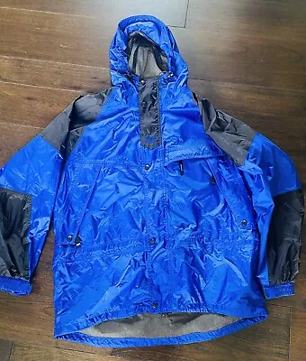 Helly Hansen Helly Tech Blue Mens Large Waterproof Breathable Packable Jacket • $74.99