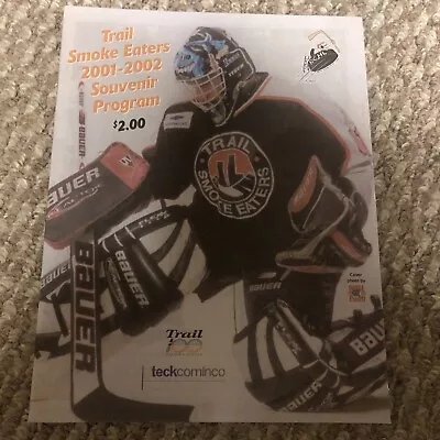 BCJHL Trail Smoke Eaters Vintage Circa 2001-2002 Team Logo Hockey Program • $10