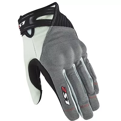 LS2 Dart 2 Lady Womens Motorcycle Bike Gloves Grey Pearl • £20