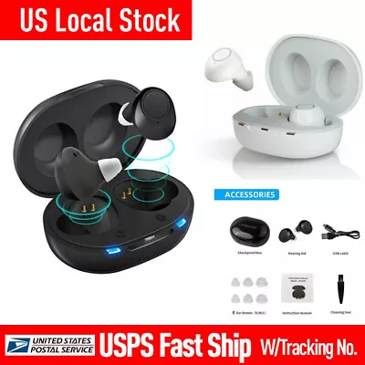 1 Pair Rechargeable Hearing Aids Mini ITE Digital Sound Voice Amplifier USA  • $27.99