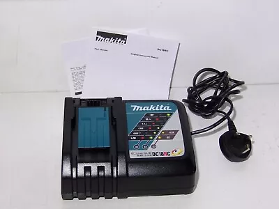 Makita DC18RC 7.2-18V Lithium NiMh Fast Battery Charger 240V Fully Working • £10.50