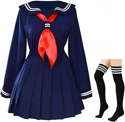 Classic Japanese School Girls Sailor Dress Shirts Uniform Anime Cosplay Costumes • $36.66