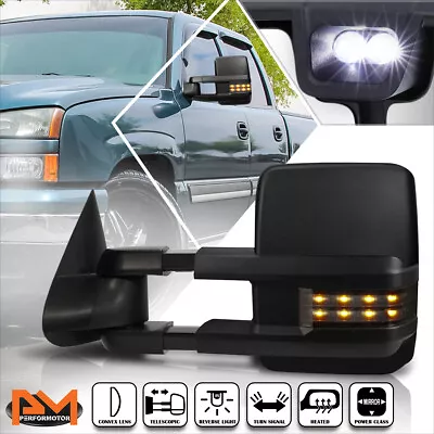 For 03-07 Silverado/Sierra Powered+Heated Towing Mirror+Smoked LED Signal Left • $75.89