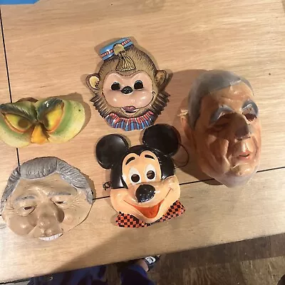 Vintage Halloween Masks Lot • $30