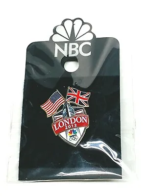 2012 Olympic Pin NBC US England Flags London Olympics Trading Pin • $11