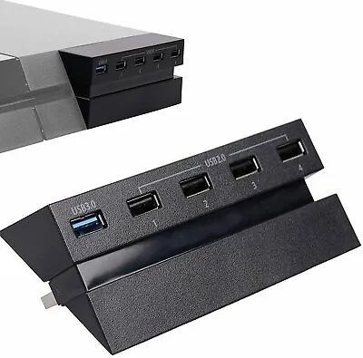 $85.95 • Buy Linkstyle 5 Port HUB For PS4, USB 3.0 High Speed Charger Controller Splitter Exp