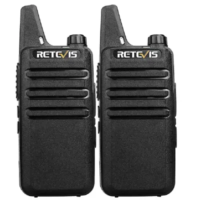 Retevis RT22 UHF Walkie Talkies Two Way Radio 2W CTCSS/DCS VOX For Family 2Pack • $24.99