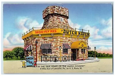 Soudersburg Pennsylvania PA Postcard Dutch Haven Gift Shop Exterior Scene C1940s • $9.95