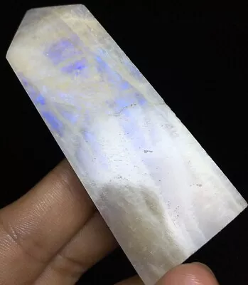 91G  Rare Color White Moonstone Quartz Crystal Healing Reiki Stone Y930 • $3.25