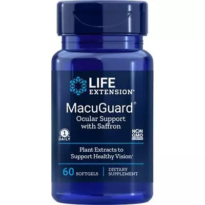 Life Extension Macuguard Ocular Support With Saffron 60 Sgels • $18.75