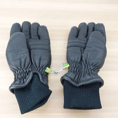 VINTAGE KOMBI Gloves Men Leather Black Small Ski Snowboarding Winter Outdoor • $34.88
