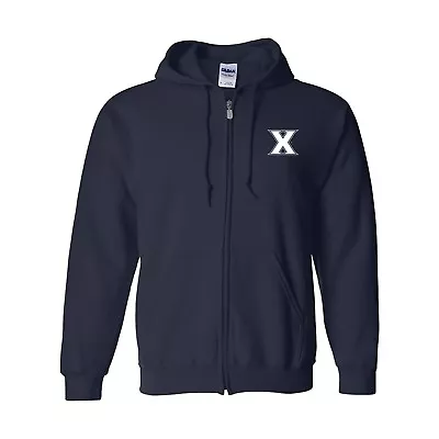 Xavier Musketeers Primary Logo Left Chest Full Zip Hoodie • $49.99