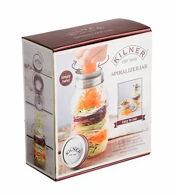 NEW KILNER SPIRALIZER JAR Spiral Ribbons Vegetables Zoodles Noodles Spaghetti • $41.95