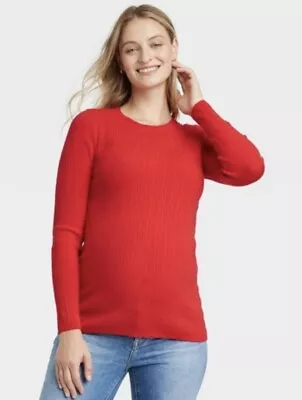 Isabel Maternity - Women's- Red - M -Pullover Sweater • $13.56