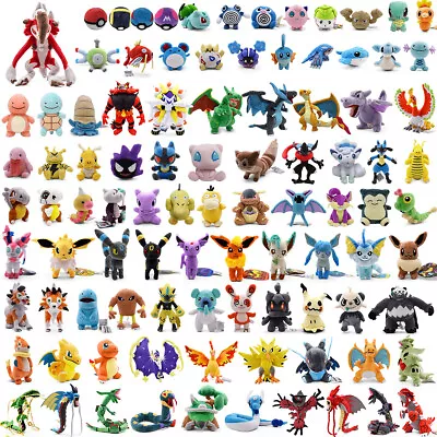 £6.83 • Buy Anime Cubone Bulbasaur Charmander Lycanroc Charizard Eevee Plush Stuffed Toy