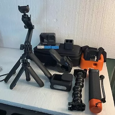 GOPRO HERO 9 Black Bundle 4 Batteries 3 Way Shorty Tripod Numerous Attachments • $280.88