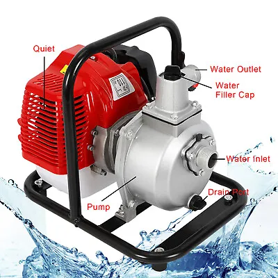 1.7HP 1  Gas Power Semi-trash Water Pump High Pressure Irrigation Transfer Pump • $106.40