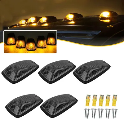 5X Smoke Lens Amber LED Cab Roof Marker Lights For Ford F-250 F-350 Super Duty • $26.99