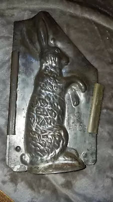 Antique Vintage Bunny Rabbit Chocolate Mold.  Huge 9 1/2  Tall.  Epplishimer • $100