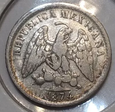 Mexico 1874 Mo-B 5 Centavos • $9.99