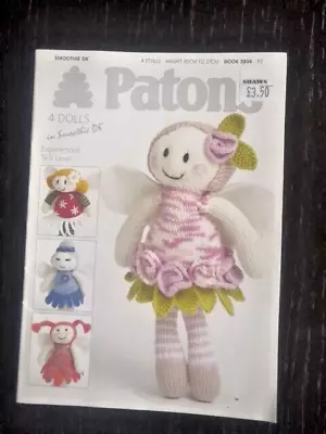 Patons Hand Knitting PATTERN Booklet- Fairy Flower Dolls Toys - 3806 - 4 Dolls • £5