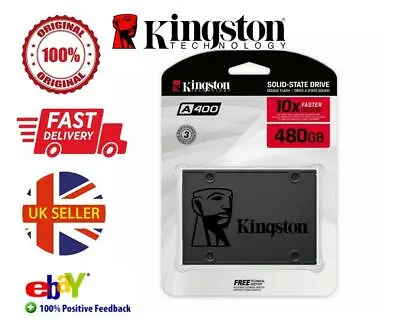 Kingston 120GB 240GB 480GB SSD A400 Solid State Hard Drive 2.5 Inch SATA 3.0 New • £9.99