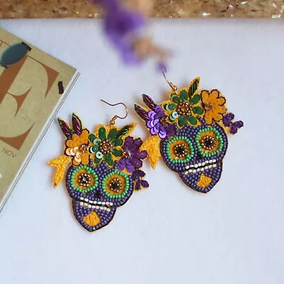 Mardi Gras Jewelry | Holiday Season Jewelry | 481 Mask Earring • $20.49