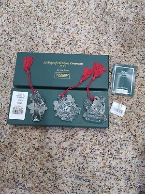 $53 • Buy Marquis Waterford Crystal 1st In Series Ornaments Set Of 3 12 Days Of Christmas